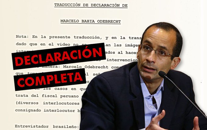 La traducción oficial completa de la Declaración de Marcelo Odebrecht