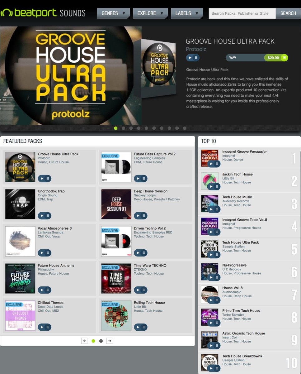 Sample_Station's tweet image. House music producers! Groove House Ultra Pack by Zariis Music is available now at @beatport  Get yours here ow.ly/eV9530dBVU8