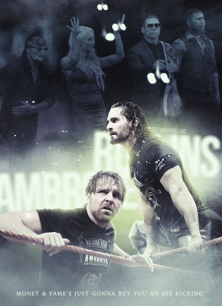 _SkyHighRollins's tweet image. Money &amp;amp; Fame's just gonna buy you an ass kicking. New #wwefanart @WWERollins @mikethemiz @TheBoDallas @RealCurtisAxel