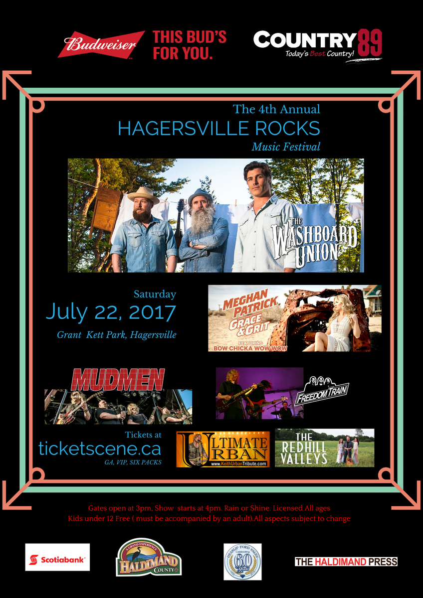 Win tickets to <a href="/HagersvilleRock/">Hagersville Rocks</a>! <a href="/washboardunion/">The Washboard Union</a>, <a href="/MegPatrickMusic/">Meghan Patrick</a>, and more performing. Win with <a href="/StefMizzi/">Stephanie Mizzi</a> on Middays for the next week!