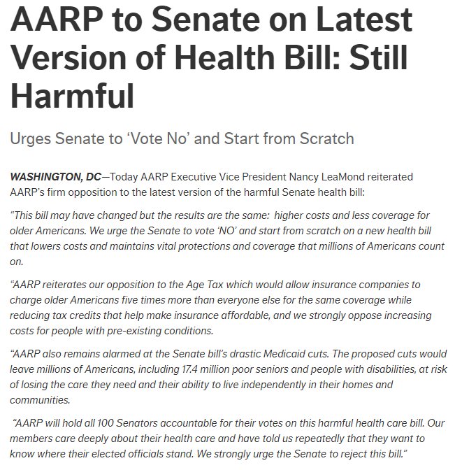 Aarp Texas Aarptx Twitter Higher Costs Less Coverage For Older Americans Https Press Aarp 2017 07 13 To Senate On Latest Version Of Health Bill Still Harmful