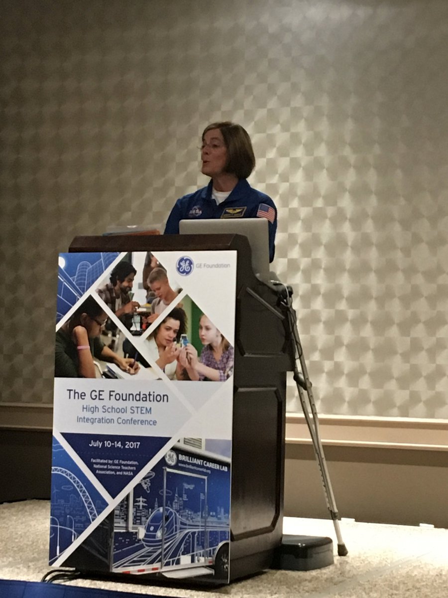 KelliLWells's tweet photo. Hearing stories from astronaut Barbara Morgan brings #STEM to life and ignites our collective passion for students. #GEFSTEM17 https://t.co/MEvBbz9Rz8
