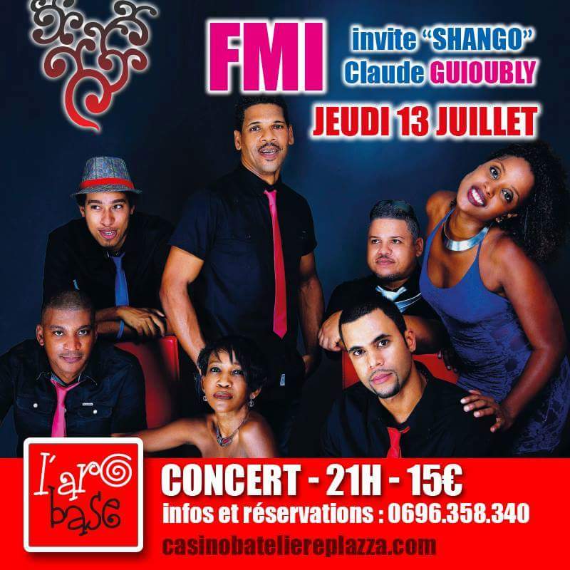 #Martinique #ArObaseEvent
Vos #vacances2017 se passent à l'ArObase !!!
Rdv ce soir avec le groupe #FMI !
Info / Résas au : 0696358340