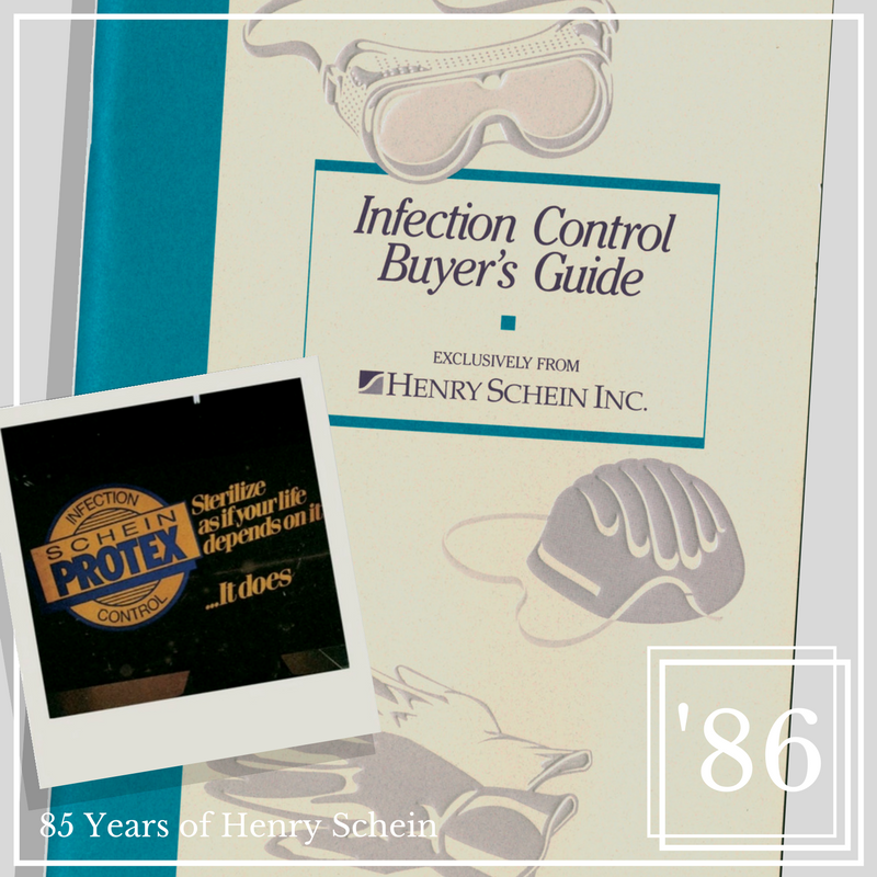 HenrySchein's tweet photo. 1986: Henry Schein Dental stages a revolution in the dental distribution industry to bring attention to asepsis control. #TBT #Schein85 https://t.co/mOGLJI7C46