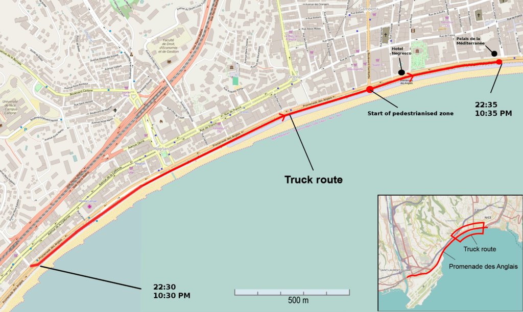 14 luglio 2016: Strage di Nizza, un Tir travolge la folla sulla Promenade des Anglais. historychunks.it/2017/07/13/his…