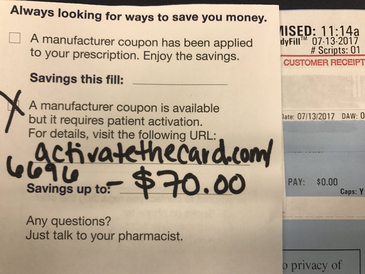 Liz (@rxloveqd) on Twitter photo $0.00 copay with coupons 😱⚡️⚡️ #magical #r96housecup @pokry12 $0.00 copay with coupons 😱⚡️⚡️ #magical #r96housecup @pokry12