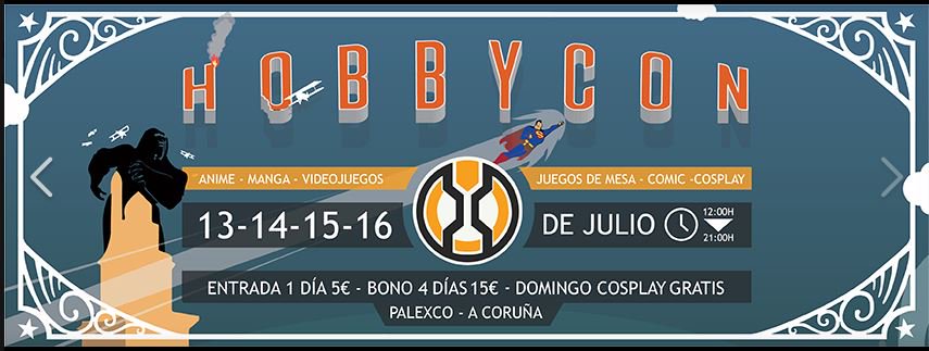 E mañá arranca o <a href="/HobbyConGalicia/">HOBBYCON</a>: o evento máis friki e alternativo desta fin de semana.+ info: hobbycon.es