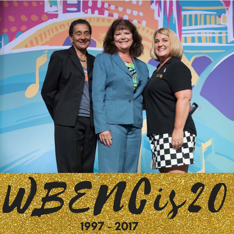 WBENCLive's tweet photo. #tbt to 2015 #WBENCconf celebrating the retirement of EnCORE member Kathy Homeyer #WeAreWBENC #WBENCis20 https://t.co/tfaifJyWHJ