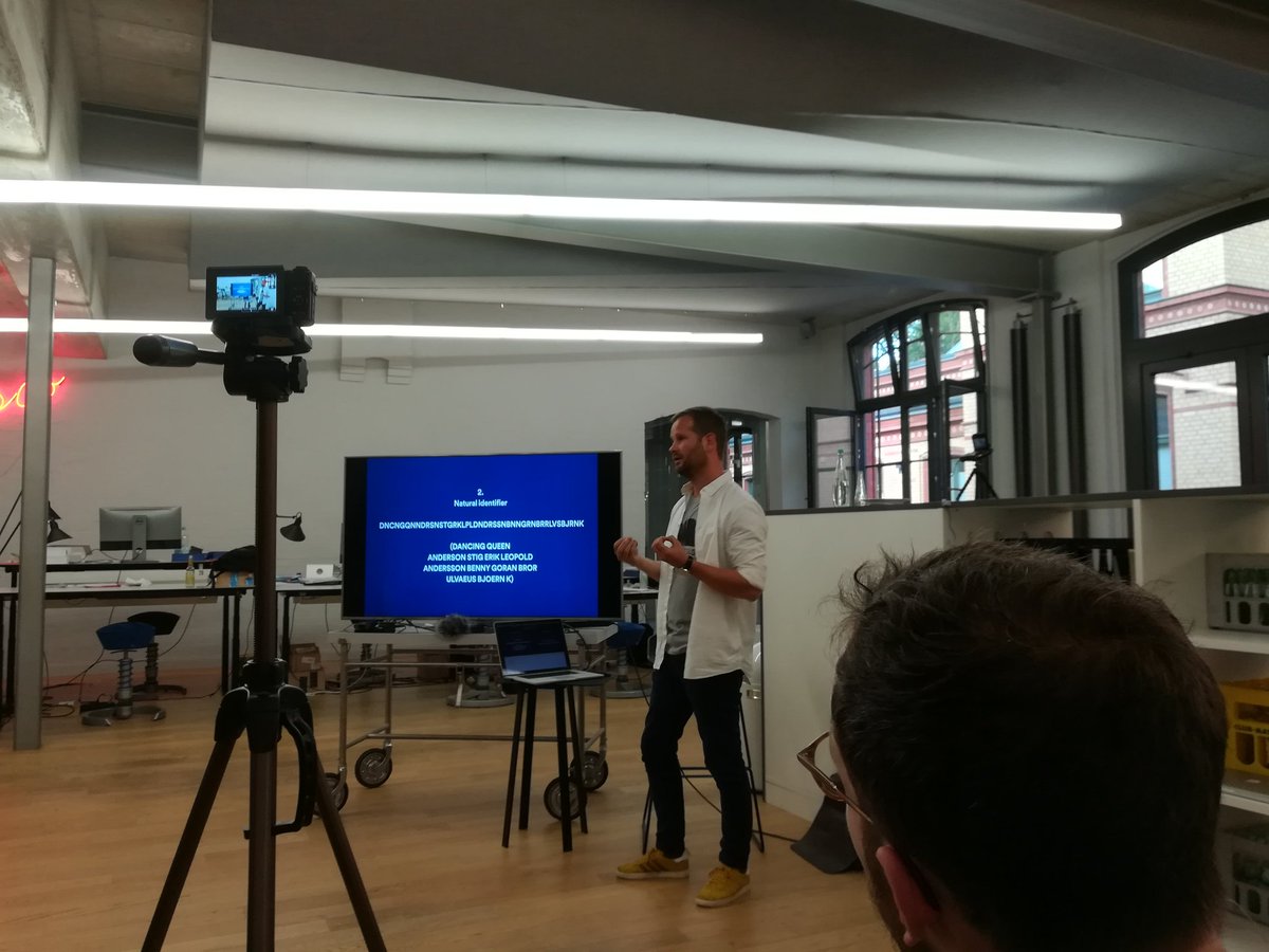 JanMuehlig's tweet photo. outstanding meetup series on blockchain, tx @trentmc0 and carly for organizing #bigchaindb, this time with #openmusic and @Spotify https://t.co/C7J4jK8HvA