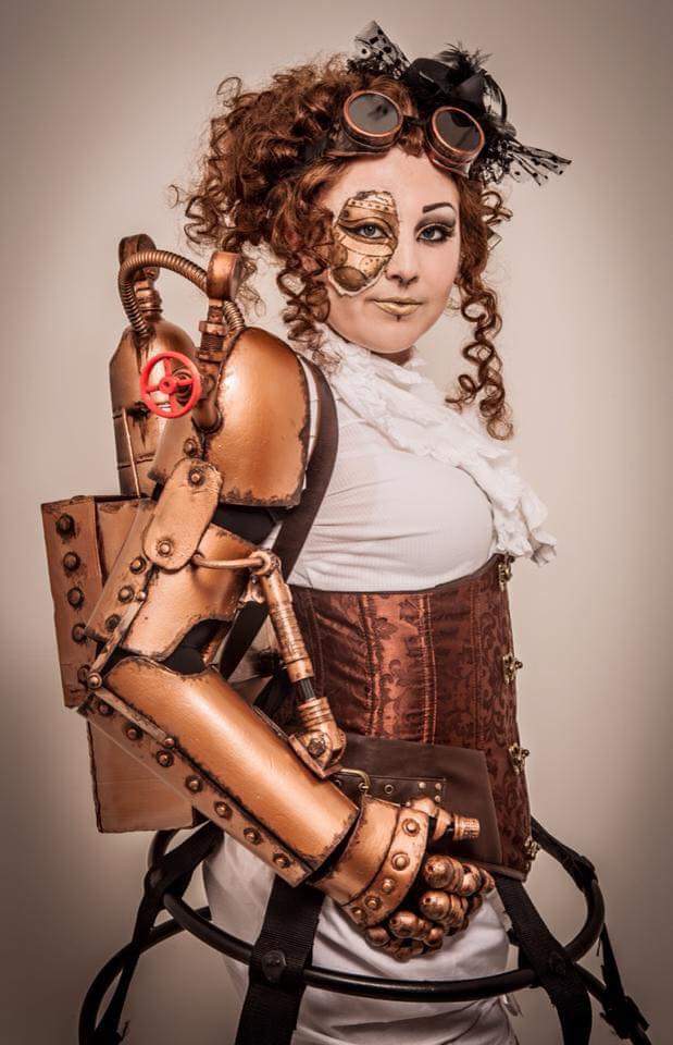 Vixen_FX's tweet photo. #steampunk #costume and #makeup for My level 3 exam #leedscitycollege #creativeambition #prop #cosplay #3dprinting #wig #specialfx #kryolan https://t.co/g0ecnLH6kF