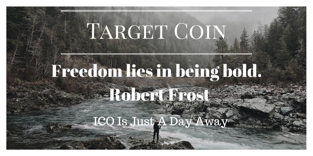 TargetCoin's tweet image. #ICO is just a day away. #TargetCoin #Cryptofund #ETHEREUM  #ETH