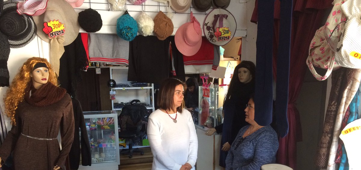 SercotecAtacama's tweet photo. [AHORA] La Dir(a) Dorador @SercotecAtacama visita a Leontina y su tienda Tic Tac Tallas Especiales Programa #CreceMultisectorial #Chañaral https://t.co/ugykGHu274