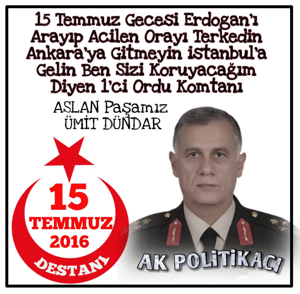 referandumda's tweet photo. #15Temmuz Gecesi #Erdogan'ı
Arayıp Acilen Orayı Terkedin
#Ankara'ya Gitmeyin #istanbul'a
Gelin Ben Sizi Koruyacağım
Diyen Paşamz ÜMİT DÜNDAR https://t.co/oCrJwmNYpE