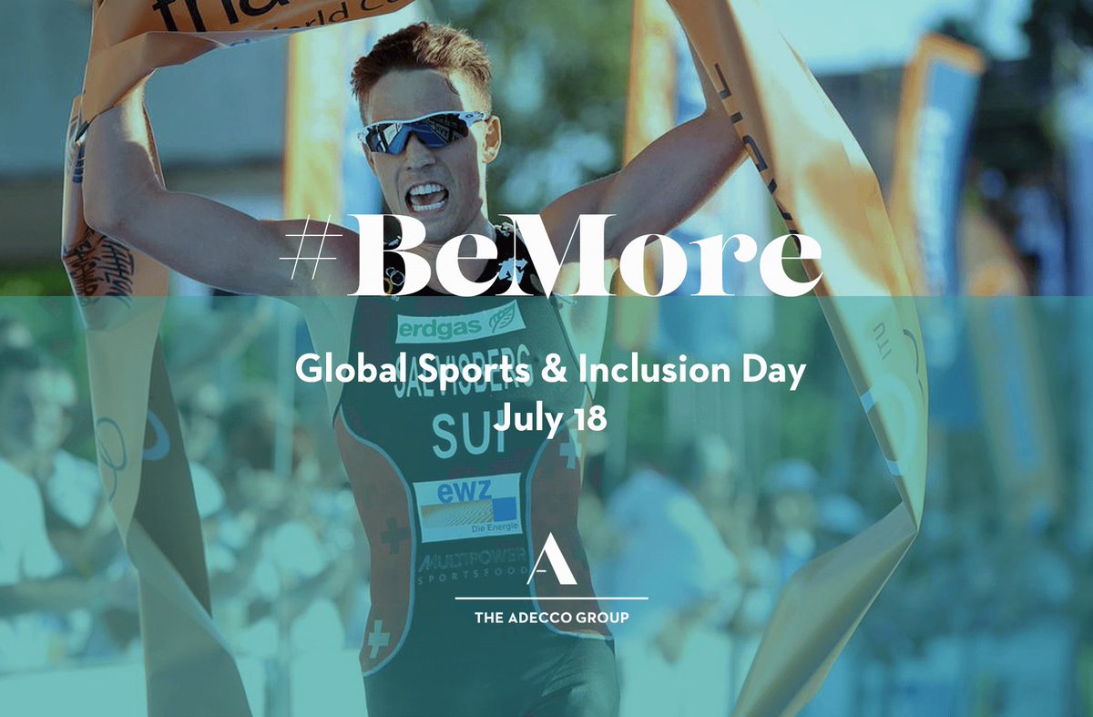 #BeMore,join us on July 18 for our Global Sports &amp; #Inclusion Day in 23 countries  ➡️adeccogroup.com/global-sports-…