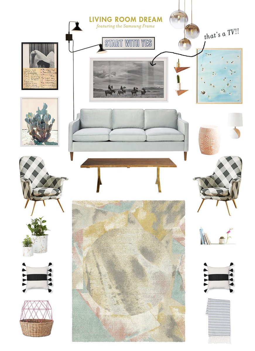 The Frame by <a href="/SamsungUS/">Samsung US</a> is so good - it's a TV that looks like a piece of art! 😍 See more here: laybabylay.com/seamlessly-inc… … #sponsored