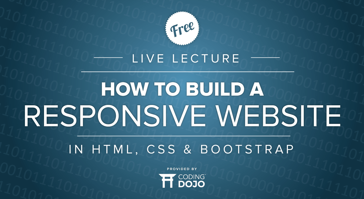 CodingDojoDotCo's tweet photo. 1 hour until #CodingDojoAcademy goes live. Catch this weeks topic: How to build Responsive Websites. — RSVP: https://t.co/8kRN4kQc0W https://t.co/VfWCVBbmMj