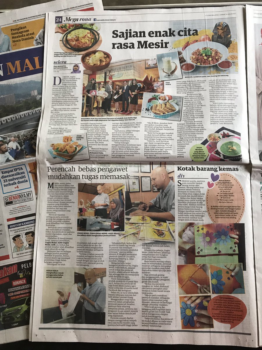 umz1224's tweet photo. In our Local Paper Today. #agrobazaaronline to purchase our trusted multi purpose seasoning since 1986 @mustahapa @azhabdhamid @mediabisnes https://t.co/4xAiFg3iwK