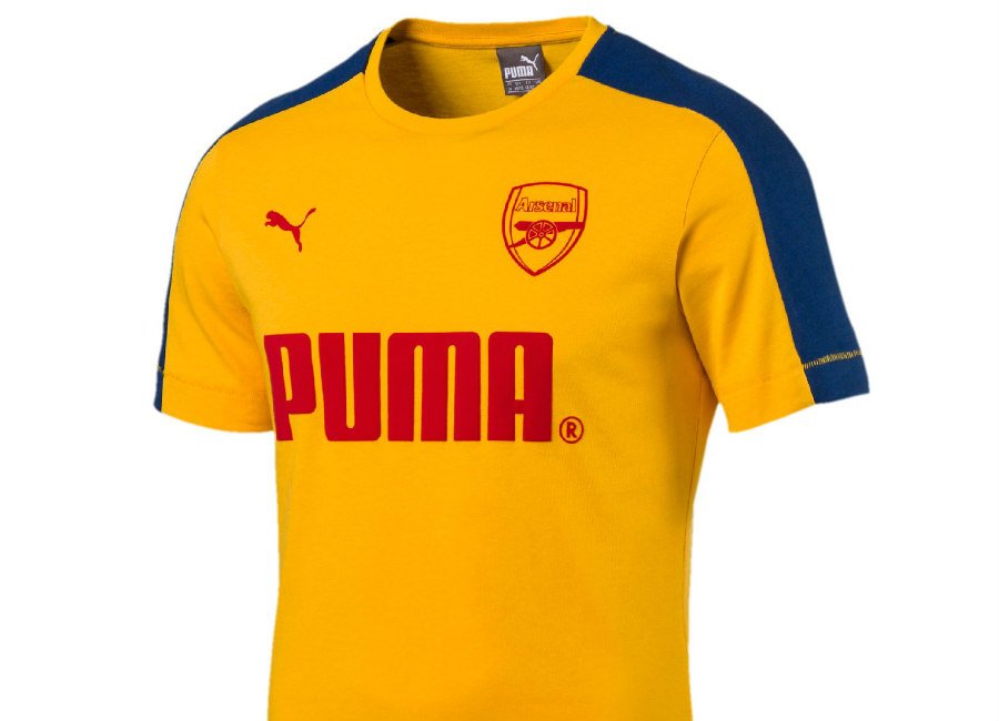 footballshirt's tweet photo. #soccer #football #futbol Arsenal FC Puma T-Shirt -  Spectra Yellow / Limoges 

Buy: https://t.co/4kbxqL1Nc5 https://t.co/I0WFW6UGhH