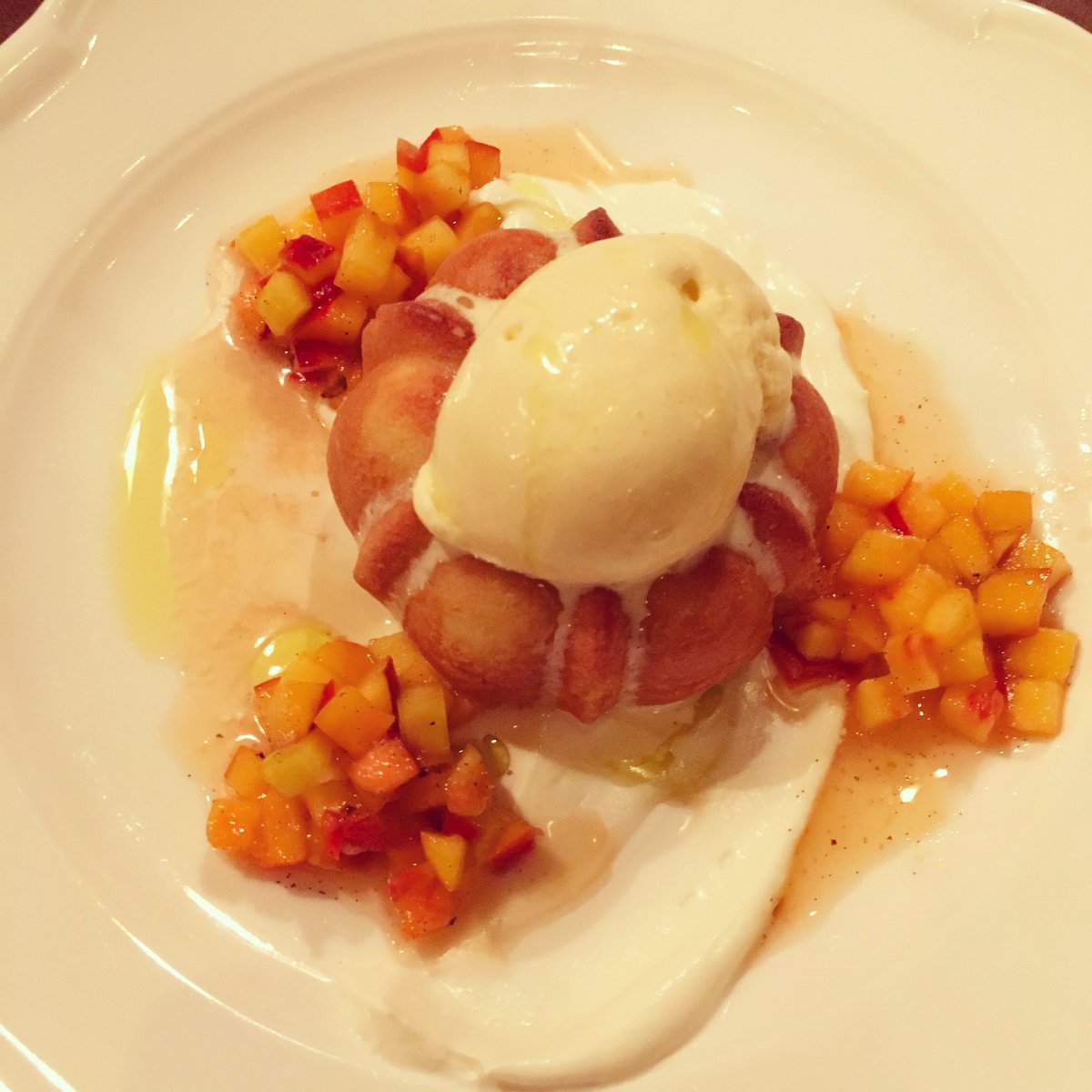 There's #alwaysroomfordessert ! Especially now that the Olive Oil Cake comes with <a href="/froghollowfarm/">Frog Hollow Farm</a> peaches! #BBHG #dolci