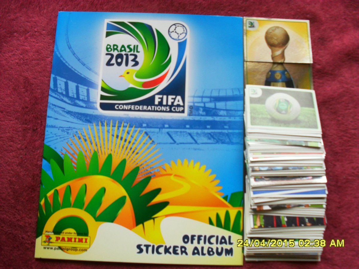 jospiranha's tweet photo. Album vewrsione prezzata confederations cup brasile 2013 +set completo figurine ancora d attaccare #panini #stickers #mondiale #confcup https://t.co/PvYSeNXl2Y