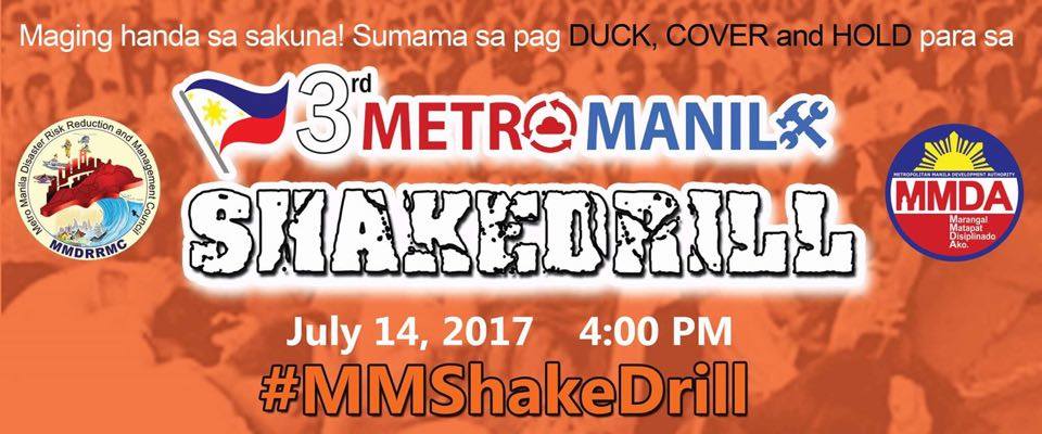MMDA's tweet image. Don't be left unaware. It pays to be prepared. #mmda #teamMMDA #MMShakeDrill