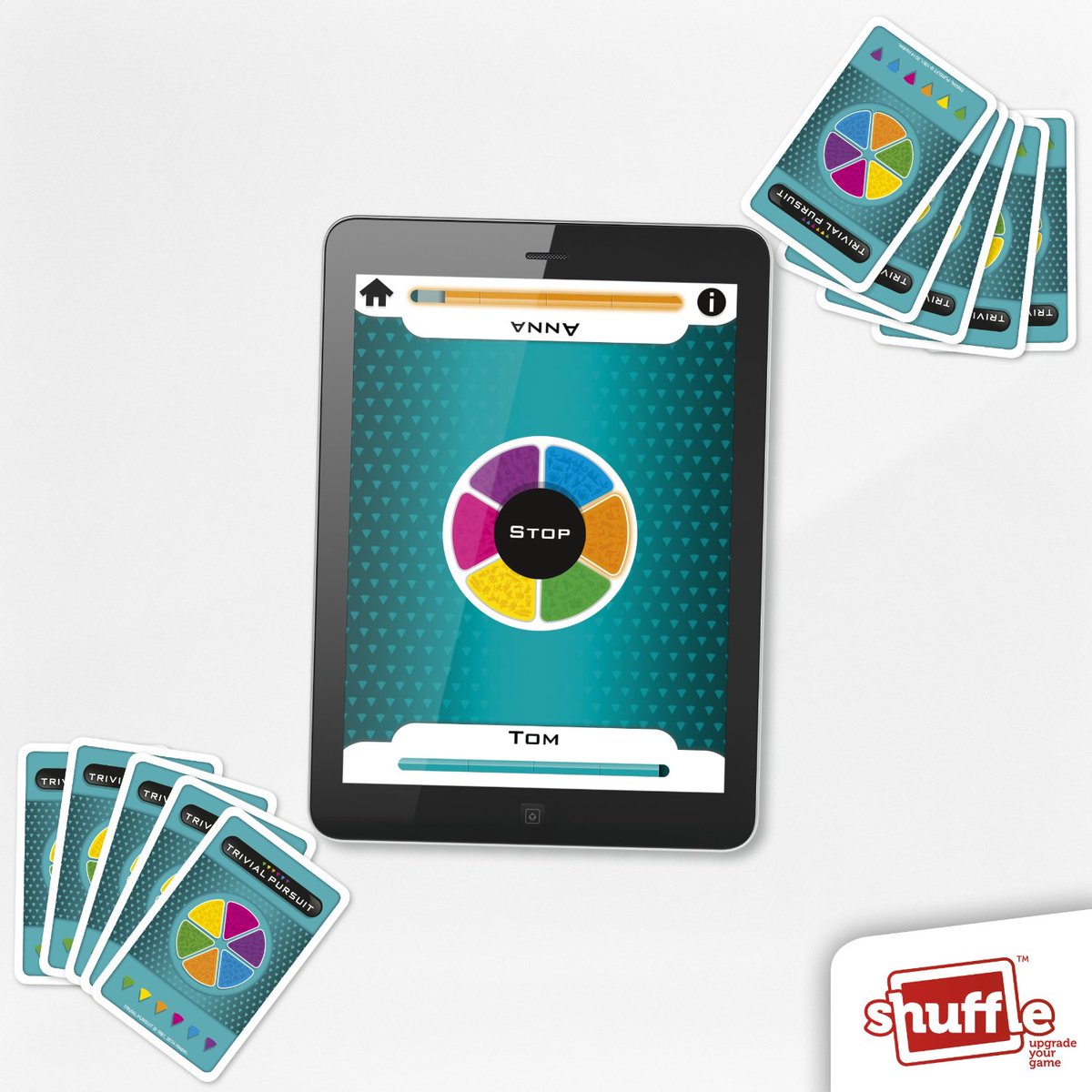 #FunFactFriday....did you know the #ShuffleGO #TrivialPursuit game has a free Shuffle App to change the gameplay? #FridayFeeling #FriYay