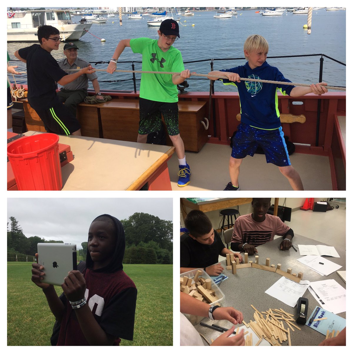 cmshappenings's tweet photo. This is what engagement looks like! #TelltalesToLearning @NatlParkService #MaritimeHeritageProgram #STEM #SummerFieldProgram #expandlearning https://t.co/5JZAxlT4eH