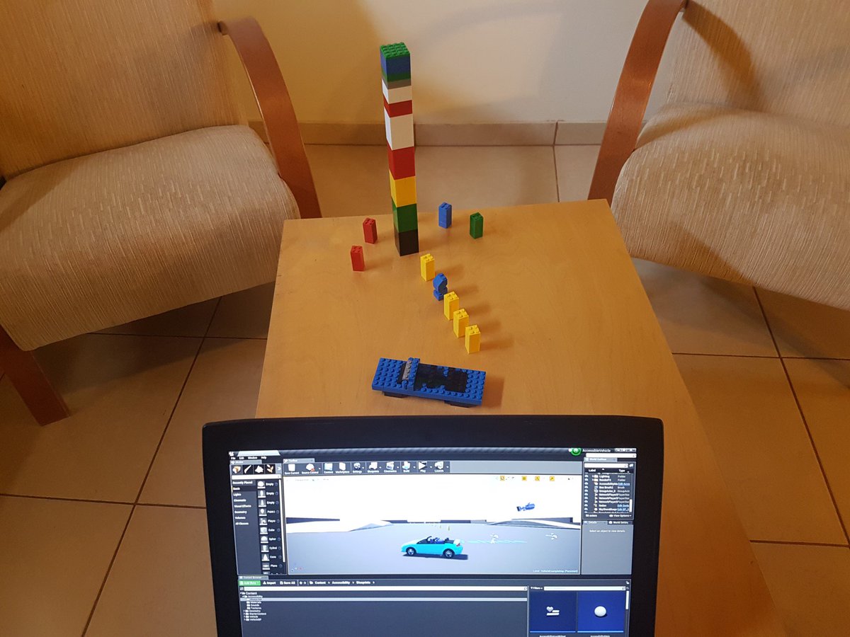 techscouter's tweet image. To assist blind people with collaboration on Unreal Engine Accessibility Plugin I’m recreating digital games with blocks #a11y #gamedev #UE4