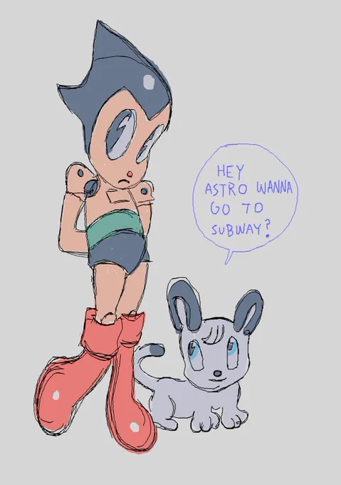astro and kimba chillin 