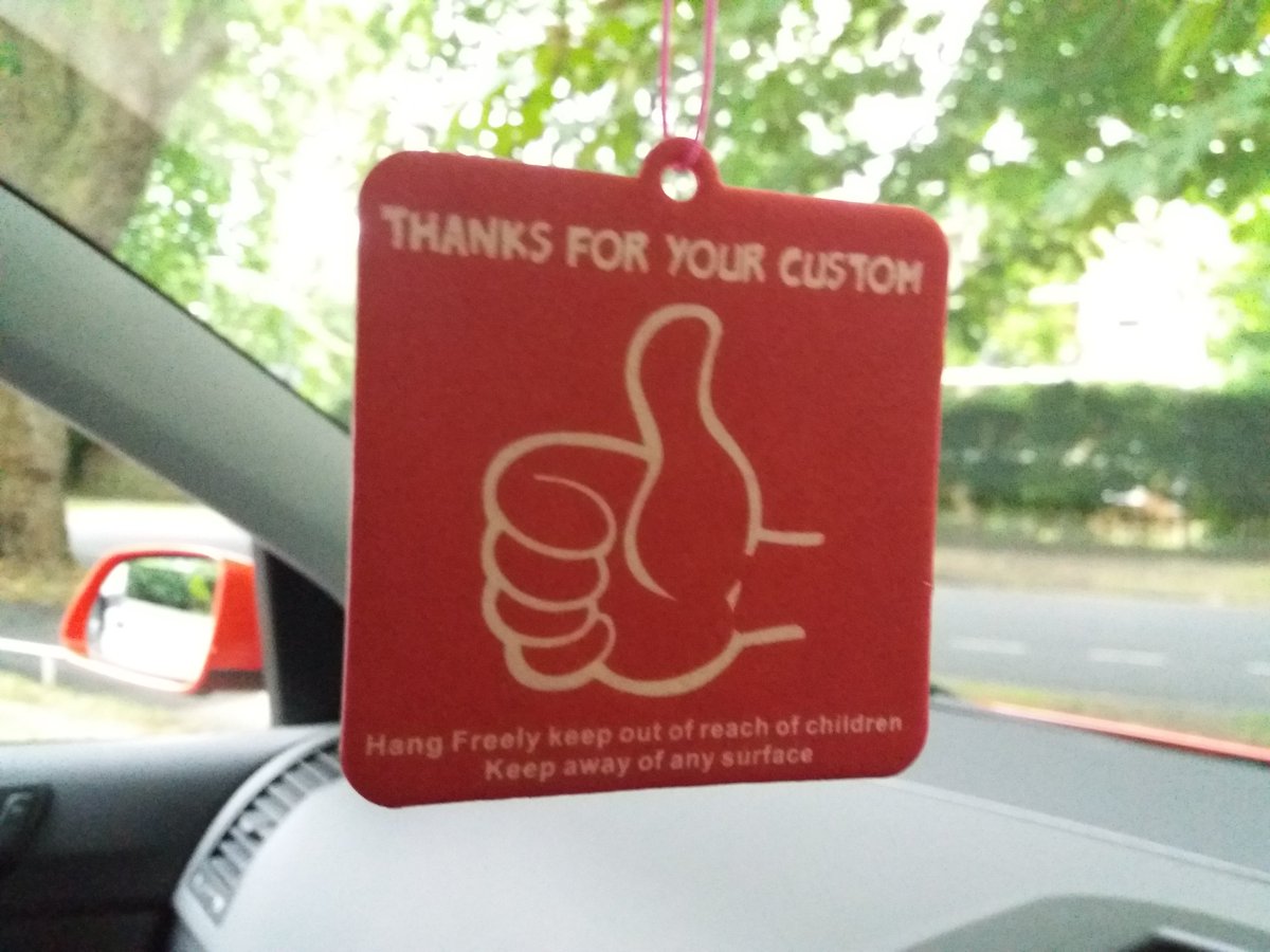 Big thanks to <a href="/DMGautocare/">DMG AUTOCARE LTD</a> for doing a brilliant job on my bumper! Lovely idea with the air freshener too #beckbromfl #ThankYou