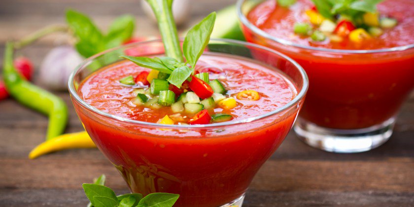 😍 Notre recette " #Gazpacho express à la #grenade" composée de l'Elixir Méditerranéen de Dr Jacob's Medical ! 👌goo.gl/ZwG3xt