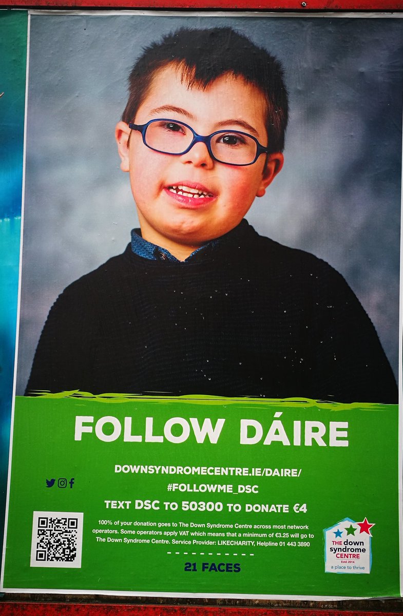 darraghdoyle's tweet photo. Hiya Dáire! #followme_dsc. https://t.co/J090Y2klta
👋 to @Downsyndromecen .
Text DSC to 50300 to donate €4. https://t.co/zGKz90YRmy