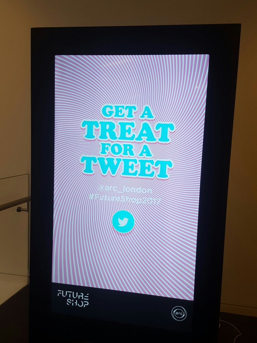 Tweeting for a treat <a href="/Arc_London/">Arc London</a> #futureshop2017 #innovation