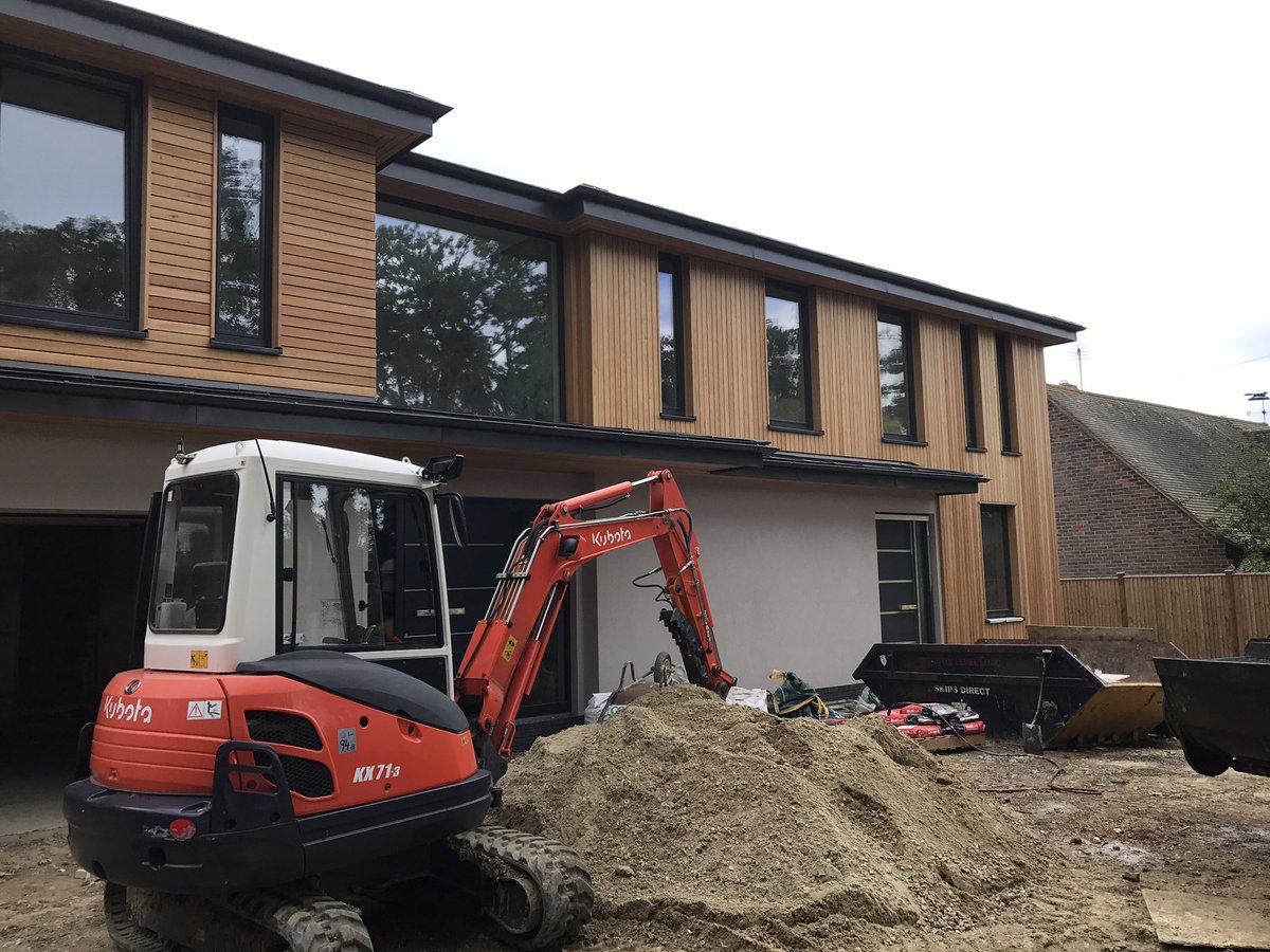crsrendering's tweet image. A grey sky this morning to match the grey render for our final check at this @StreifUK site in West Sussex this morning #render #newhome