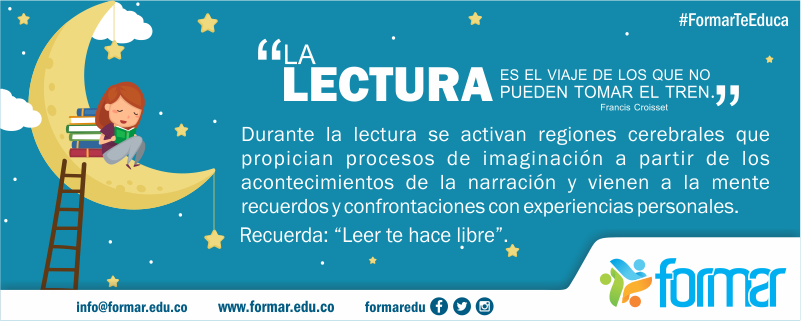 FORMAREDU's tweet photo. Recuerda: “Leer te hace libre”.
#consejos #formar #desarrollo #calidad #futuro #monteria #familiaformar #educacionconcalidad #teEduca https://t.co/YKcpcx1PPS