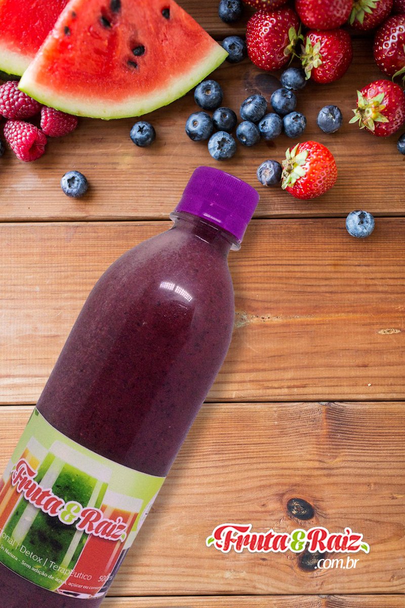 frutaeraiz's tweet photo. Estelar - um mix de melancia, blueberry, morango e framboesa. Sem adição de água, açúcares ou conservantes! #sucofuncional #goiania https://t.co/sIN5v6PGe6