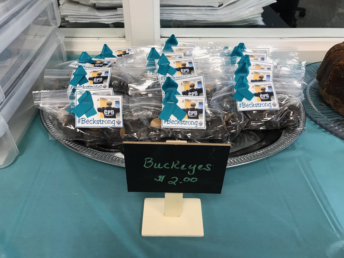 myclearwaterPD's tweet photo. Communications center workers are having a bake sale to benefit longtime employee Becky Shelor, who is battling cancer. #beckstrong https://t.co/NKQ0C3PWOa