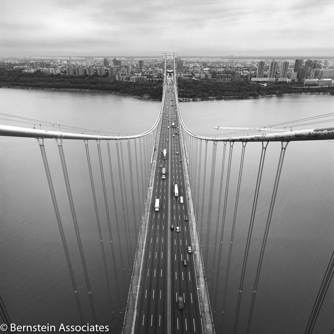 Vertigo inducing view of the George Washington Bridge, New York/New Jersey. #georgewashingtonbridge #NewYorkCity #hudsonriver