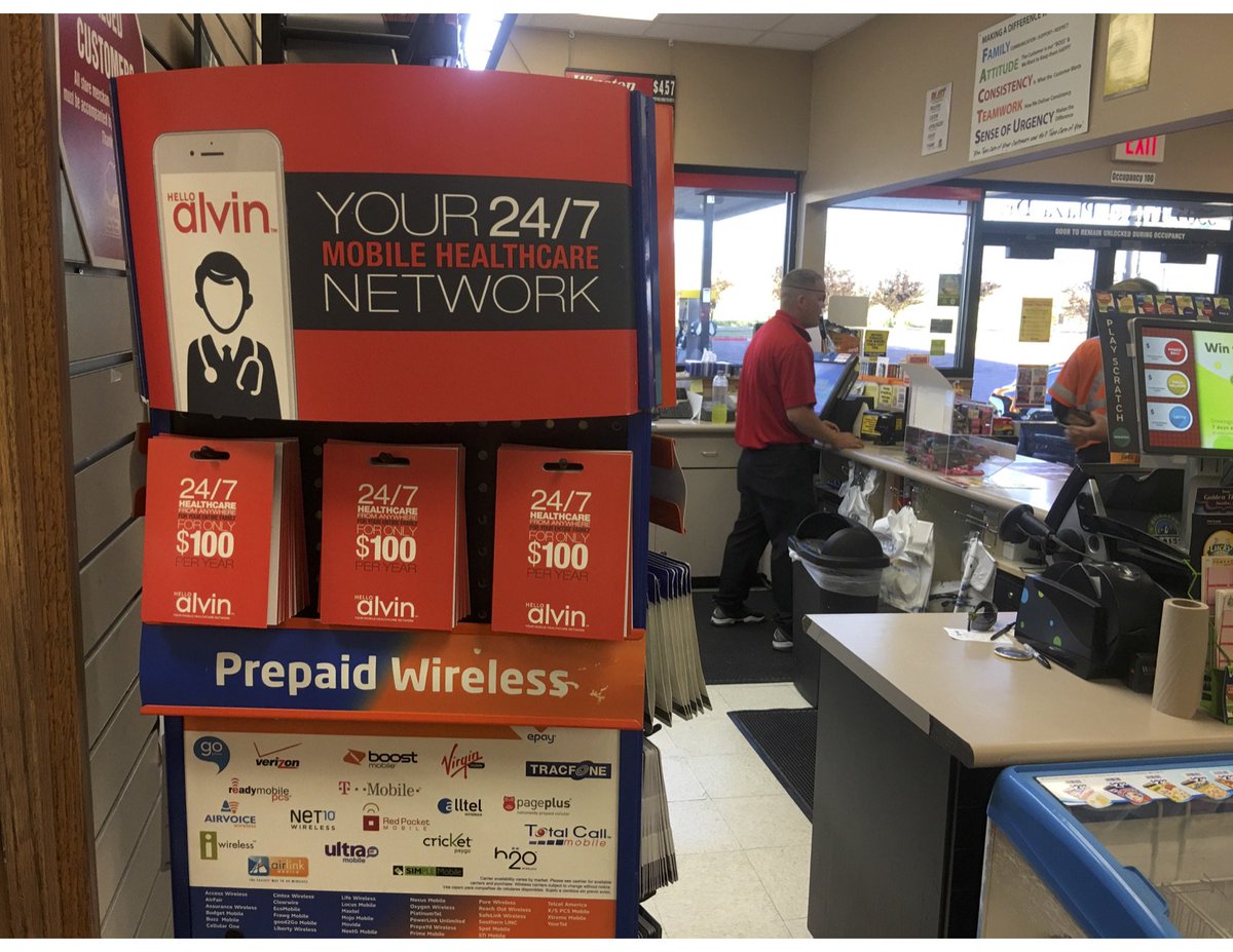 VirtualMeCare's tweet photo. Who says you need to put your life on hold when feeling sick? Get connected at your local @LovesTravelStop #GoAlvin https://t.co/UUYSFQF925
