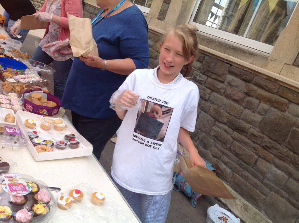 Beaconrise1's tweet photo. Great cake sale Hannah. All funds to support her friend. https://t.co/o5DQaRnw3t