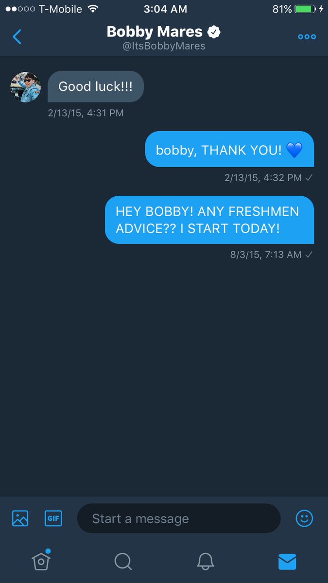freewillfranta's tweet photo. @ItsBobbyMares YOUVE BEEN FOLLOWING ME FOR THE LONGEST TIME DUDE WTF?! LIKE I WATCH YOUR VLOGS EVERYDAY https://t.co/L2UcBTesmV