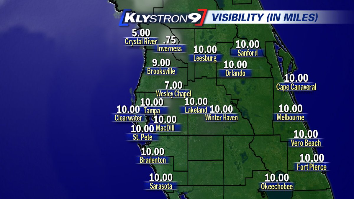 Diane Kacmarik Some fog this Friday AM in Citrus County FL. 645 am