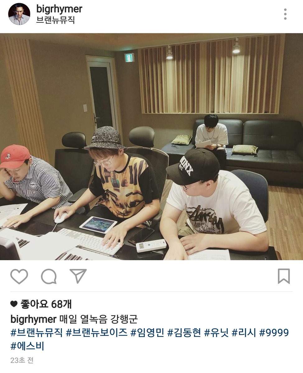 bnmboysupdates's tweet photo. [PIC] Rhymer IG Update with Youngmin

"Busy life everyday, working hard for recording"

#BNMBoys #ImYoungmin #UnitProject #Produce101 #임영민 https://t.co/rJJGD3DPiu