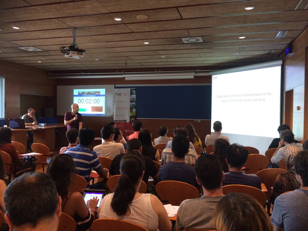 CVC_UAB's tweet photo. Luis Herranz, @PSphereUAB researcher at CVC presenting his work today to the CVC community at #cvcrd #cvcpeople https://t.co/9PhURk35sk