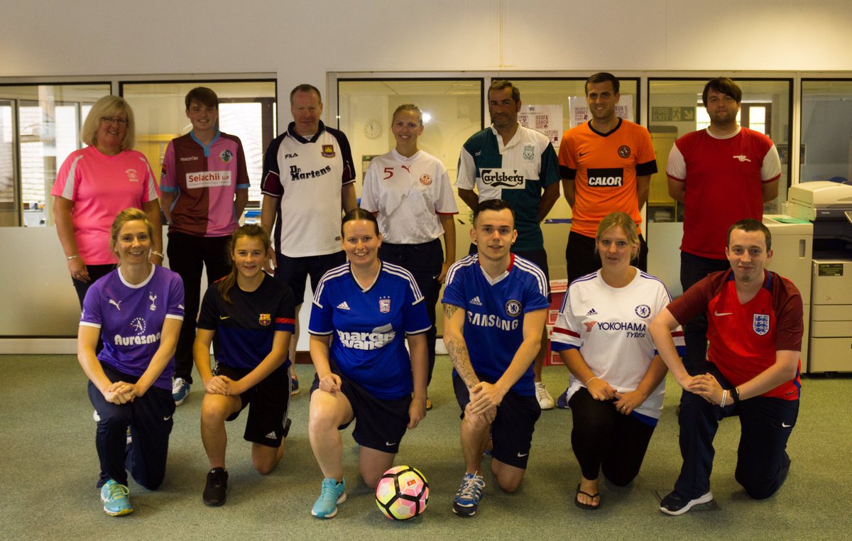 A strong show of football kits today as we raise money for <a href="/Bradleysfight/">Bradley Lowery Foundation</a>. RIP Bradley ❤️#CancerHasNoColours