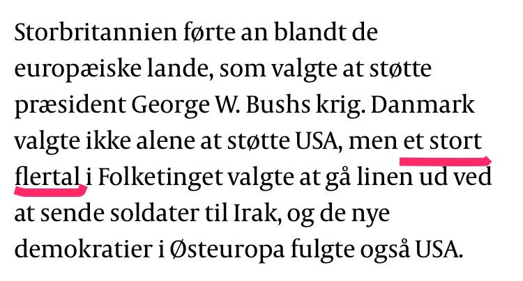 AlexanderSturup's tweet photo. Arh, @MichSei - det er da noget af en omskrivning af historien at kalde VKO for et stort flertal #IrakKrigen #dkmedier #dkpol @politiken https://t.co/IPiza3vFyu