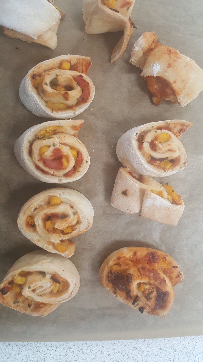 HighdownDT's tweet photo. Pizza whirls straight out of the oven! https://t.co/Ha7rTgAjtk