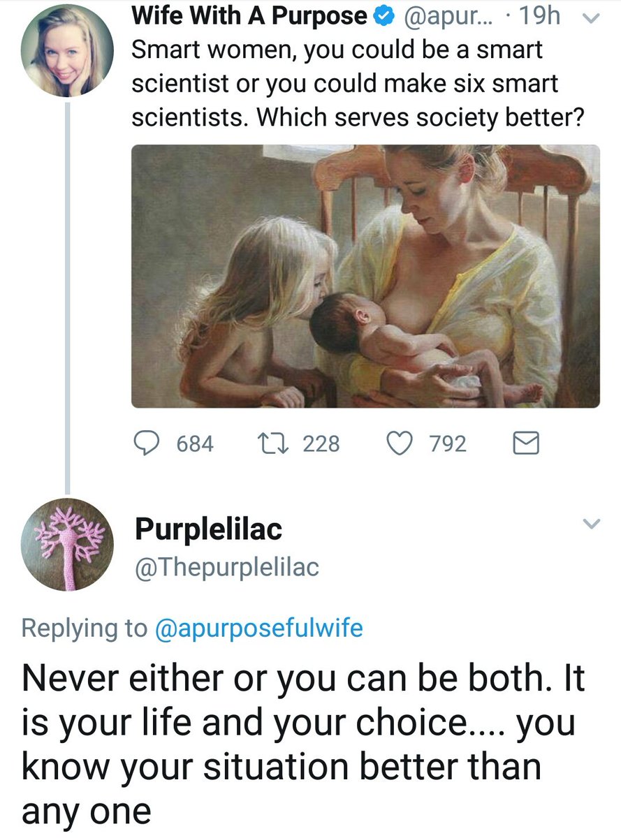 Nat_Mac26's tweet photo. So sick of women's life choices reduced to either/or scenarios. You can be both. Or neither. Or one. Or the other. Key word: CHOICES! https://t.co/2uuiAb8H2N