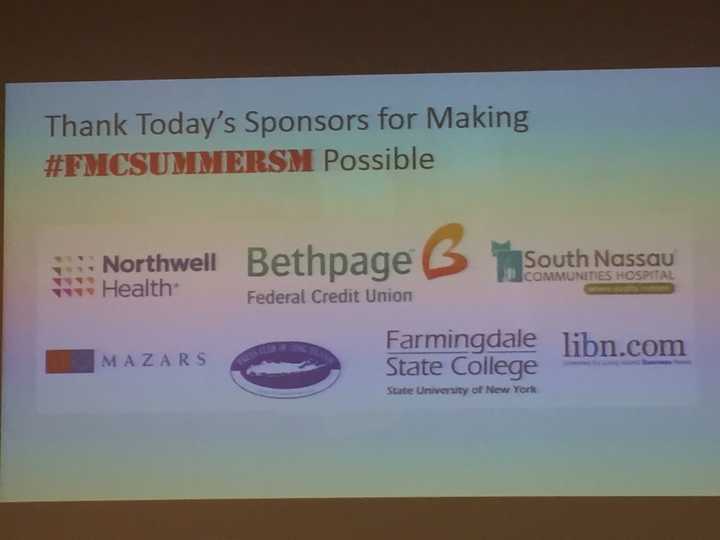 PRimpact's tweet photo. Fair Media Council #FMCSummerSM ...thank you sponsors including  @lovebethpage https://t.co/ph8OYVrDGx