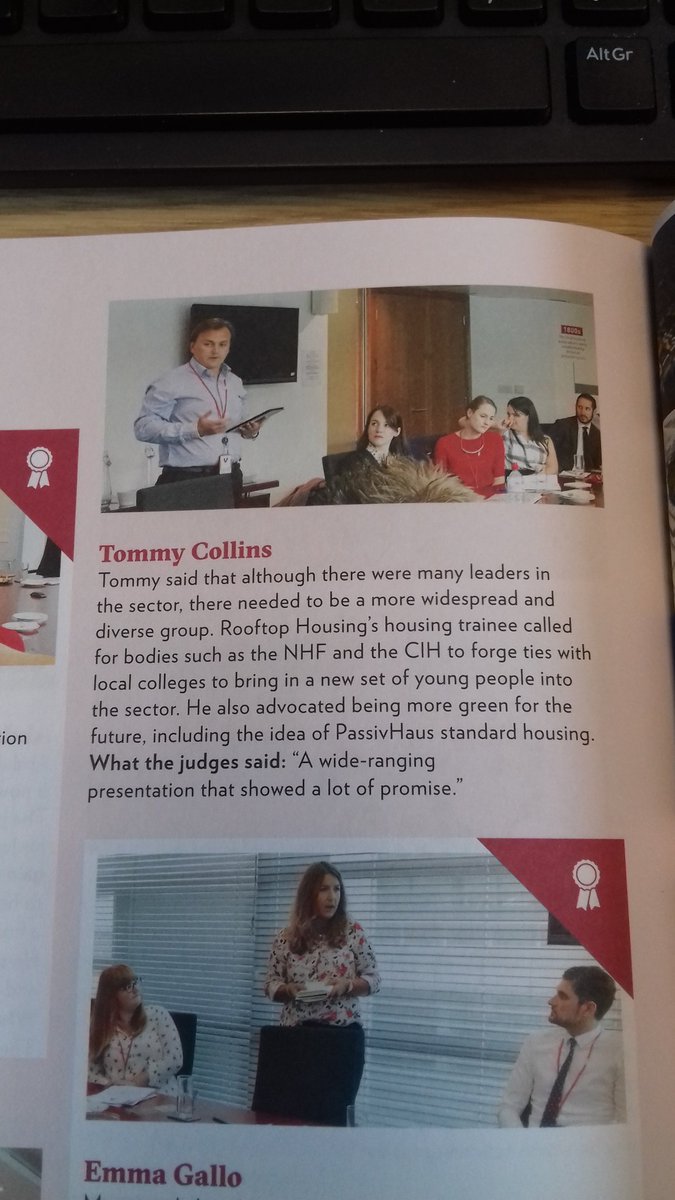 Rooftop_Housing's tweet photo. The brilliant Tommy in @24housing mag. Couldn't be prouder. #Youngleader #WeLoveOurPeople #ukhousing https://t.co/DwNvFLsoyg